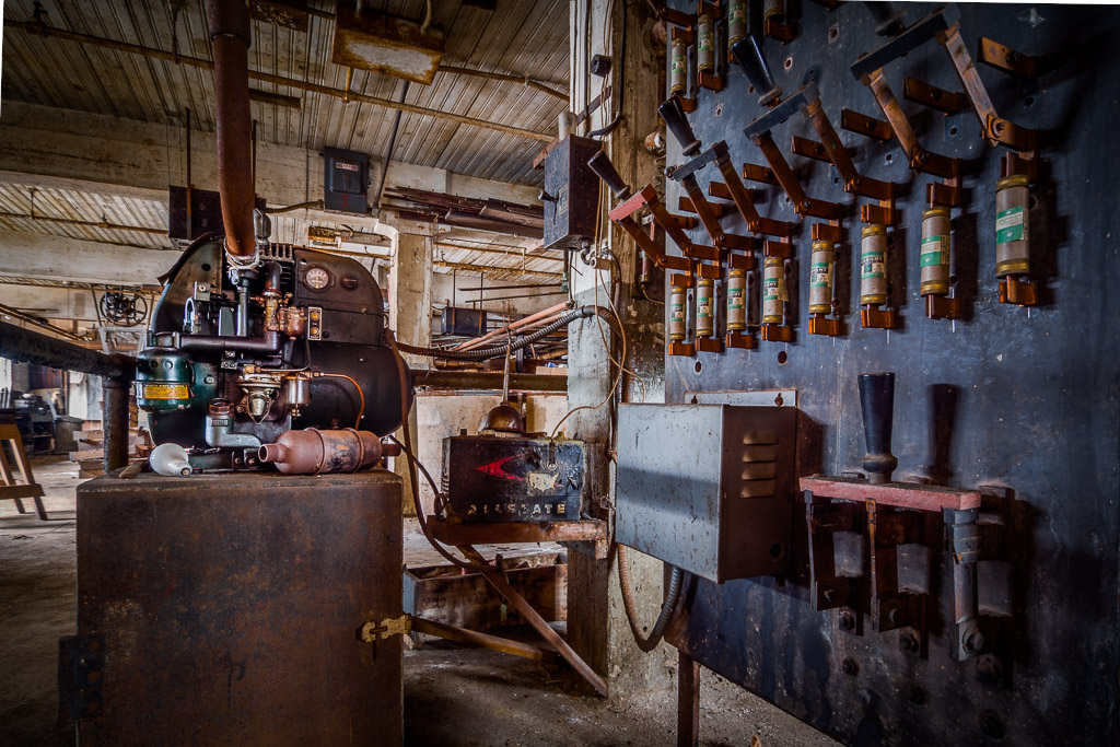 Large knife switches, batteries, generators... it made no difference...

I made a trip to today to a Silk Mill once known as the Klotz Throwing Company, but also as Lonacoming Silk Mills.

I will have a few more but I'm very tired.  I photographed a party the night before, got 4 hours sleep, then drove 4 hours each way to Lonaconing!

Photographed with an Olympus E-M5 and 9-18mm f/4-5.6 lens.