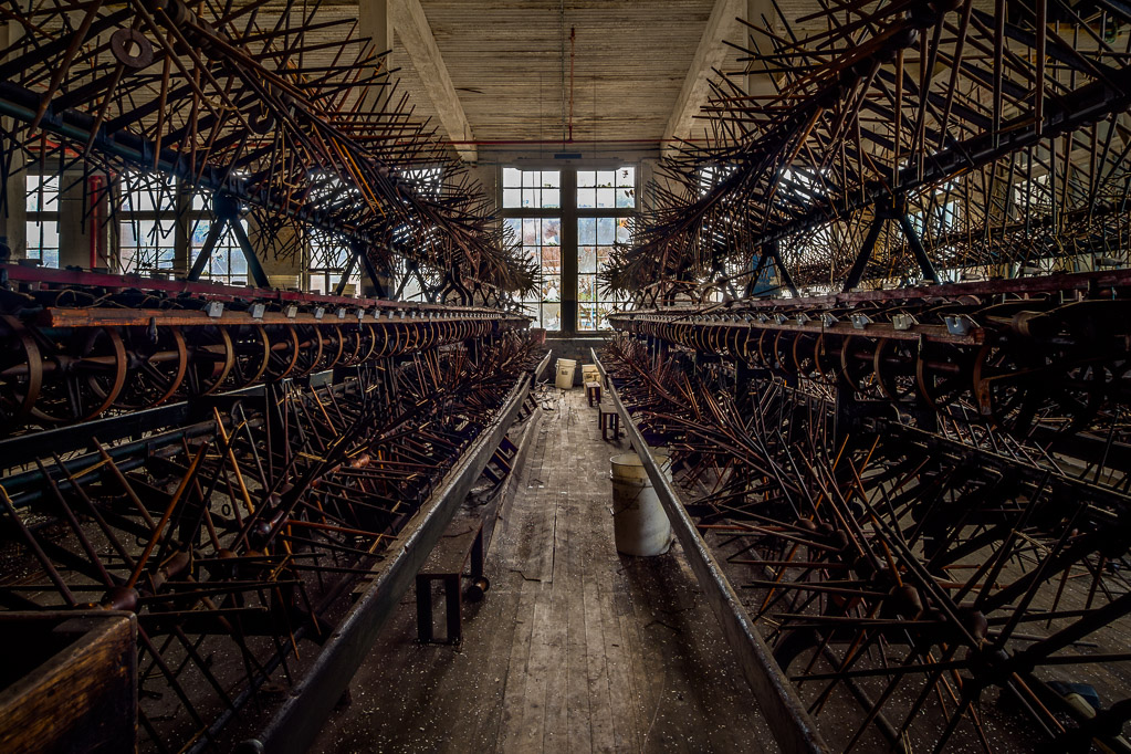 Time stopped within, but the world paid no notice...

I made a trip to a Silk Mill once known as the Klotz Throwing Company, but also as Lonacoming Silk Mills.

I will have a few more but I'm very tired.  I photographed a party the night before, got 4 hours sleep, then drove 4 hours each way to Lonaconing!

Photographed with an Olympus E-M5 and 9-18mm f/4-5.6 lens.