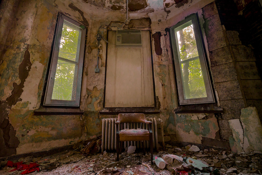 My brother Mike and I went on an urbex trip together to an asylum I've visited before.  I needed a certain shot I'd done before but as something I could print larger foro the music venue.  Getting into and out of this place is part of the adventure and we had a blast.  Mike has never come with me on one of these before.

Please like my Facebook Artists page: <a href=