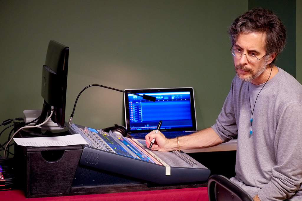 The Flash is recording now, and this fellow is the recording engineer using some cool digital tech including a digital mixing console 

So, I attended the opening of the season of the new 