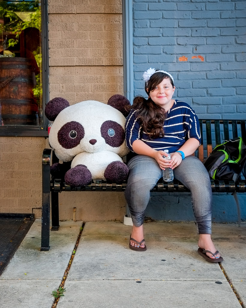 Out on the street, waiting for the parade I found this cutie and her friend.

So, I attended the opening of the season of the new 