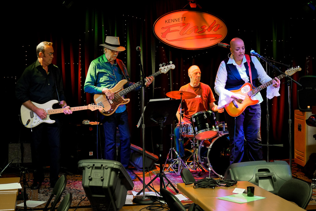 Some of the Melton Brothers along with some special guests: John Lilley (left) and Lily who is an astoundingly talented singer/songrwiter (right). Her hair is not a 