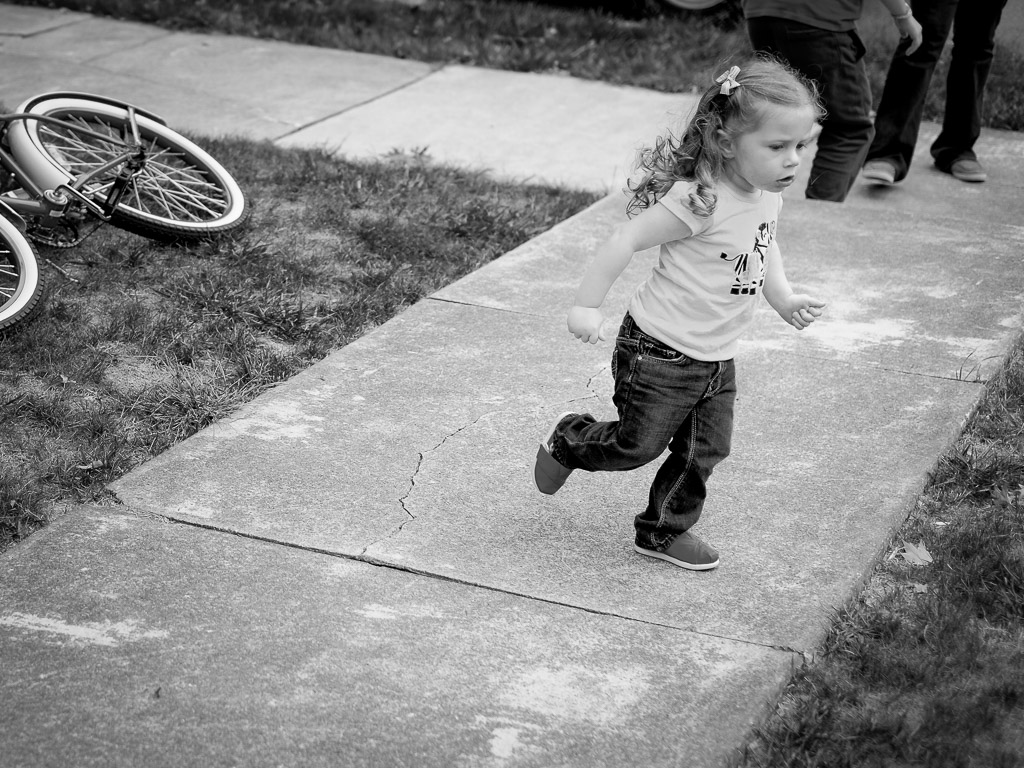 The boys hopped off their bikes and ran and Hannah wanted them to stop.

Went to a joint birthday get together for grandsons Ayden and Isaac and got some shots of them, their friends, and some other of the grandkids.
