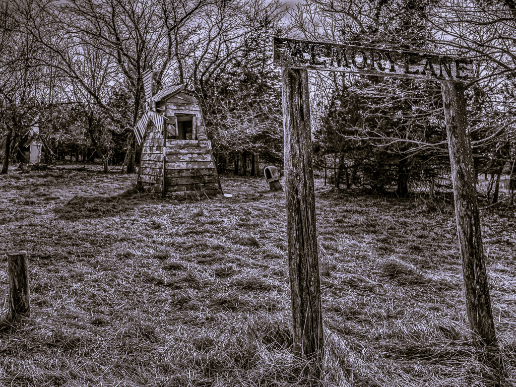 A very unusual site found on a dirt road in rural Iowa.