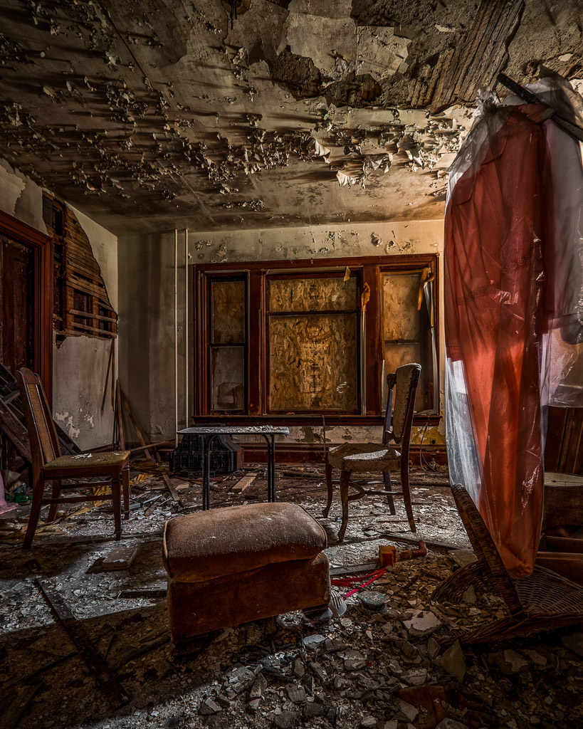 Scenes from an abandoned home in very rural western Pennsylvania north of Johnstown.  So much of the life of these folks was still inside, slowly fading away...
