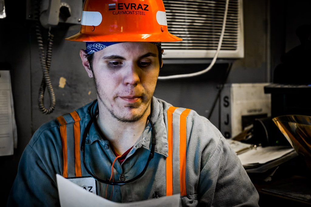 A young caaster technician goes over some final paperwork.

So, it's over.

The steel mill where I've worked for 22 years has closed the 