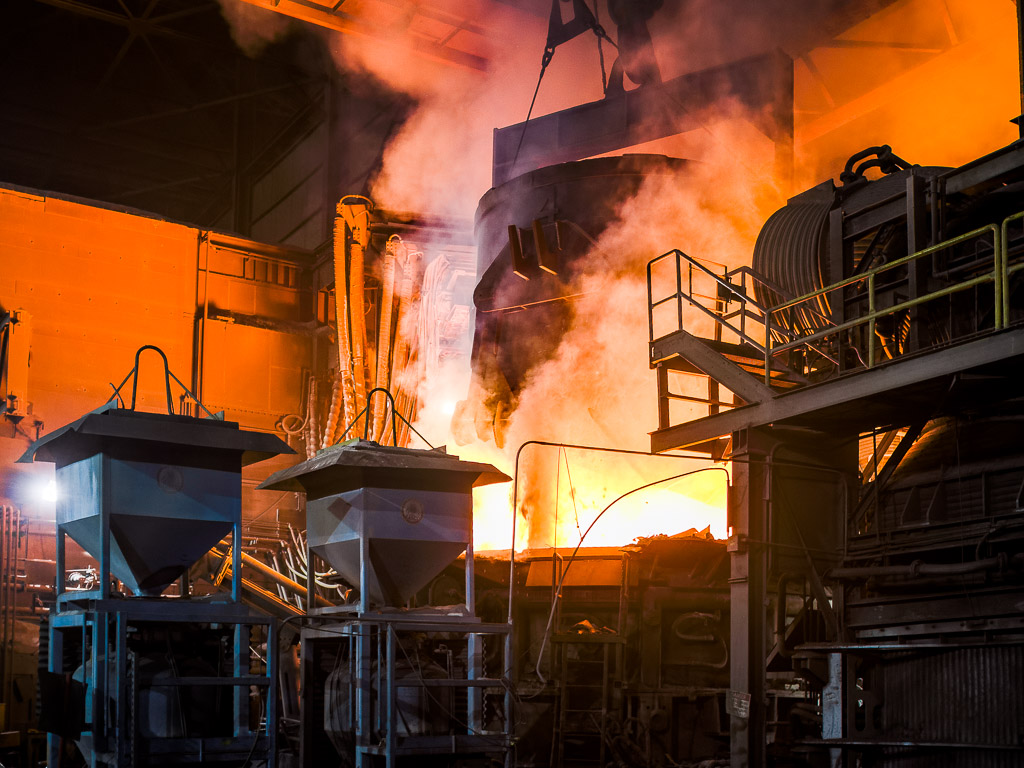 A charge is a a load of prepared scrap metal that is dumped into the EAF by special buckets.  I missed the first charge, drat.

So, it's over.

The steel mill where I've worked for 22 years has closed the 